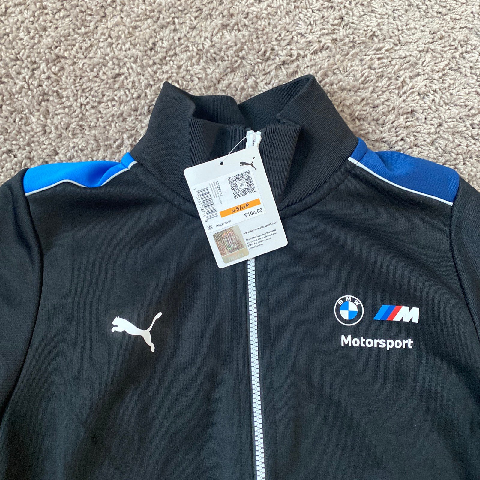 Puma BMW Motorsport Sds Sweat Jacket 535859-04 Men's Tracksuit Jacket New Size S