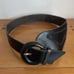 Vintage Tony Barcelo Brown Leather Belt Made in Spain Wide Angled Size -L