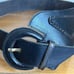 Vintage Tony Barcelo Brown Leather Belt Made in Spain Wide Angled Size -L