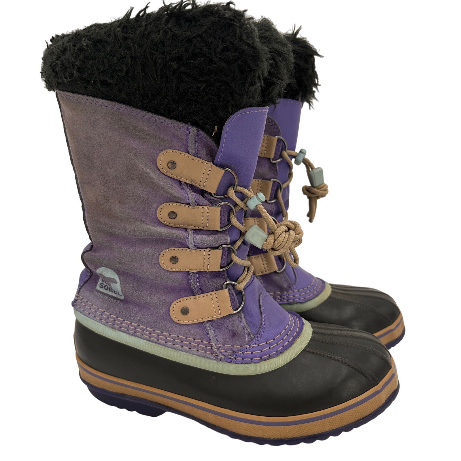 Sorel Joan of Arctic Purple Lavender Snow Boots Size 6