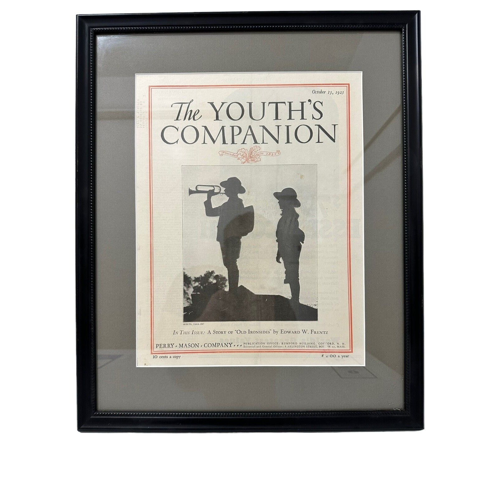 Boy Scout The Youth's Companion Magazine Framed Front Page October 15, 1925
