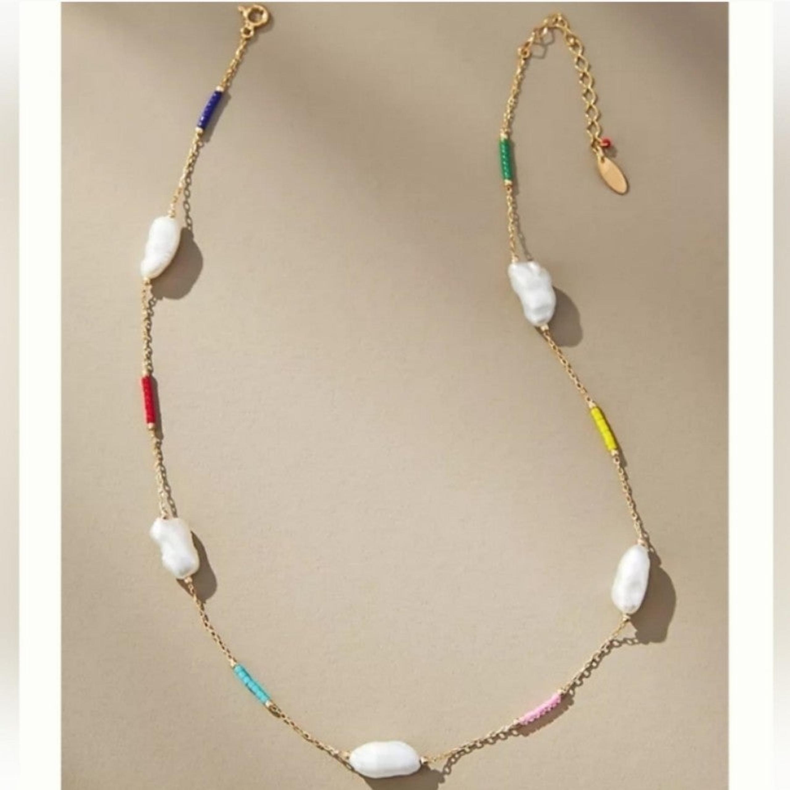 Anthropologie Gisele Pearl Necklace