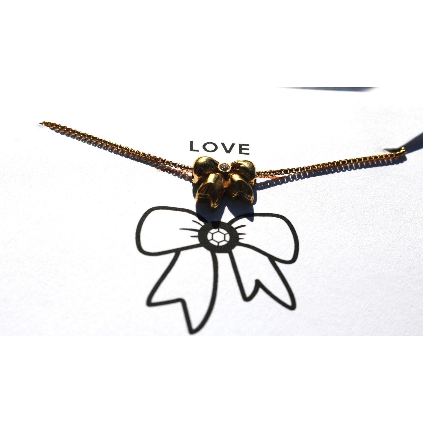 Alex and Ani, Promise Bow Necklace, 14KT over .925 Silver Bow, In Original Box,