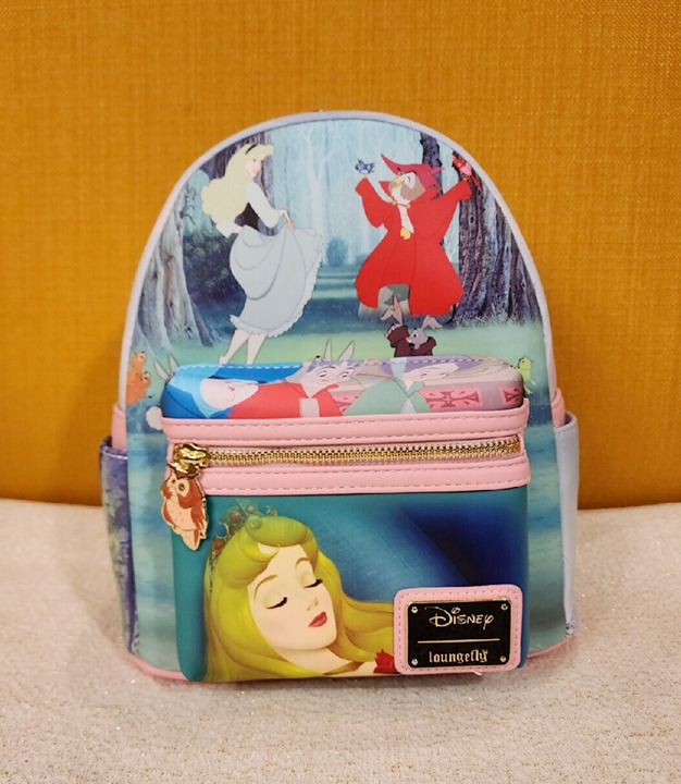 Loungefly Disney Sleeping Beauty Aurora Princess Scene Series Mini Backpack NEW