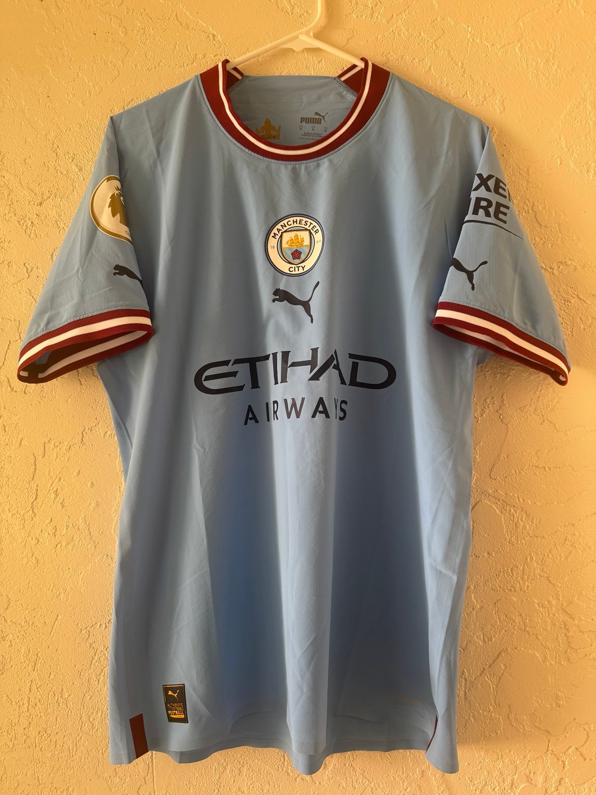 Puma Men's Manchester City 2022/23 Home Authentic Jersey BNWOT 765709-01 Medium