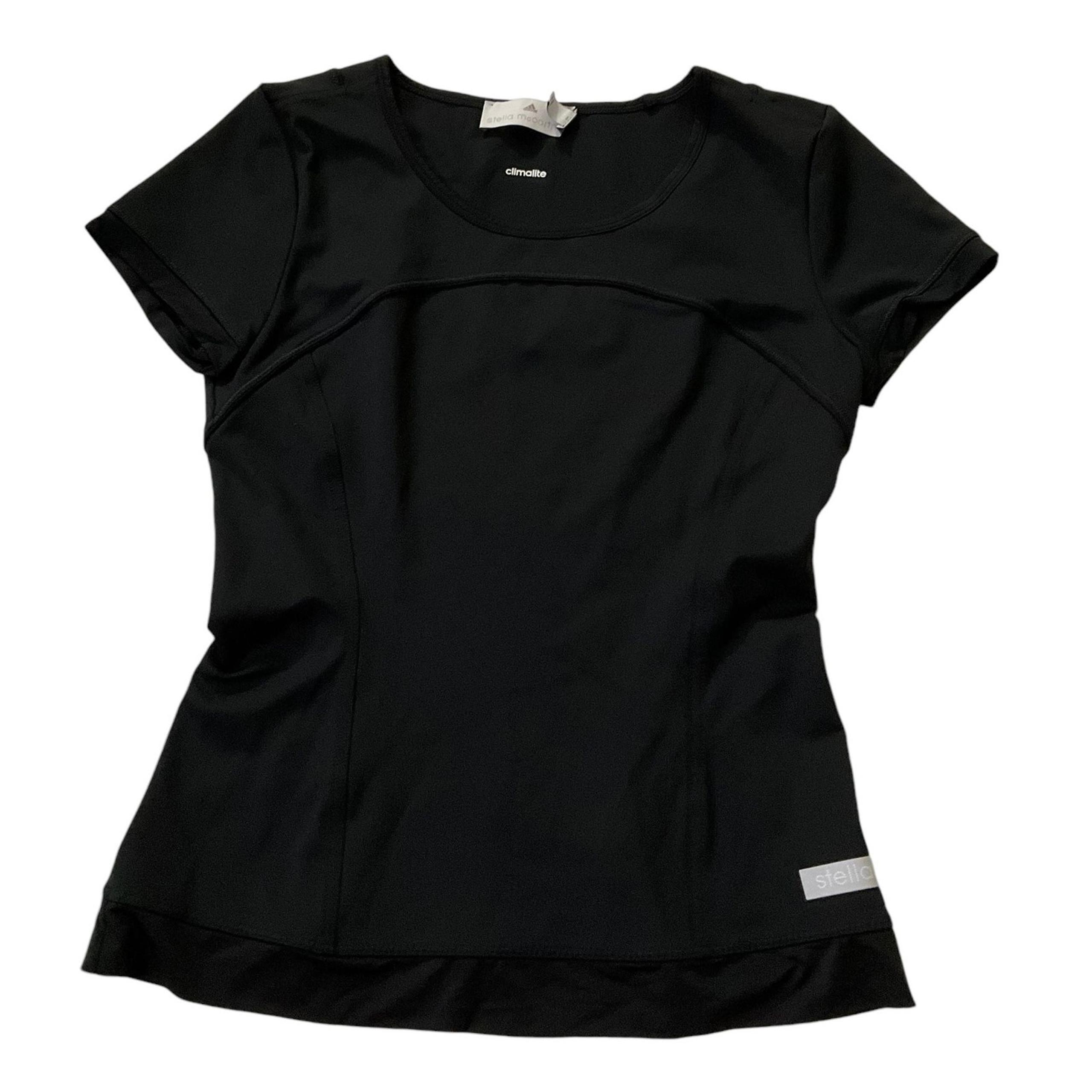 Adidas x Stella McCartney Black Climalite Activewear T-Shirt Women Small | 58-26