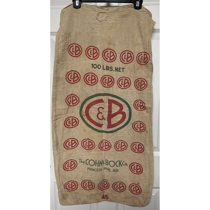 The Cohn & Bock Co. Vintage Feed/Flour sack 100 pd Maryland