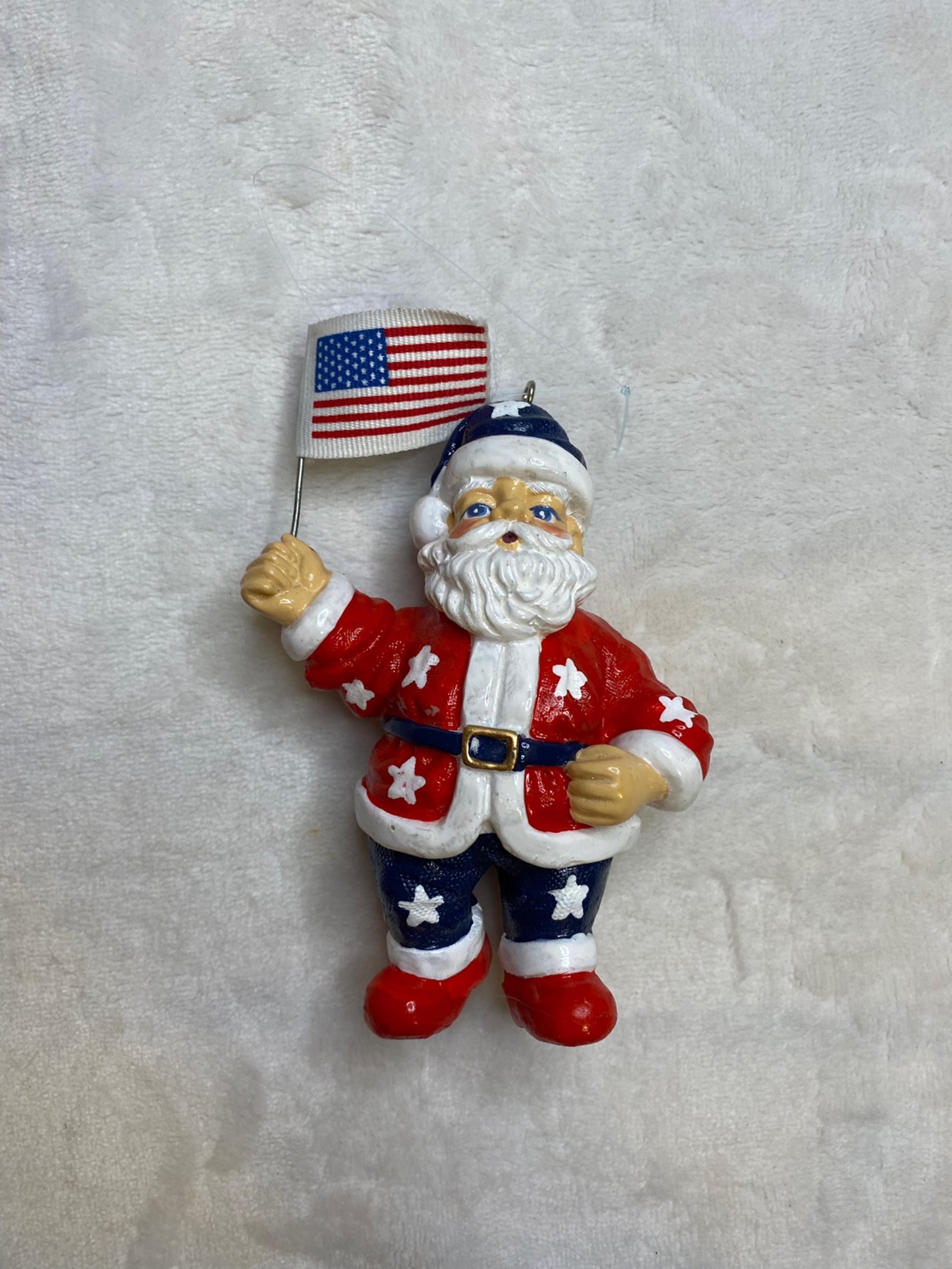 Vintage Patriotic Santa
