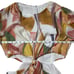 Womens 8 Pastel Abstract Print Maxi Dress Front Tie Cutout Sheer Flowing Fabric