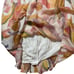 Womens 8 Pastel Abstract Print Maxi Dress Front Tie Cutout Sheer Flowing Fabric