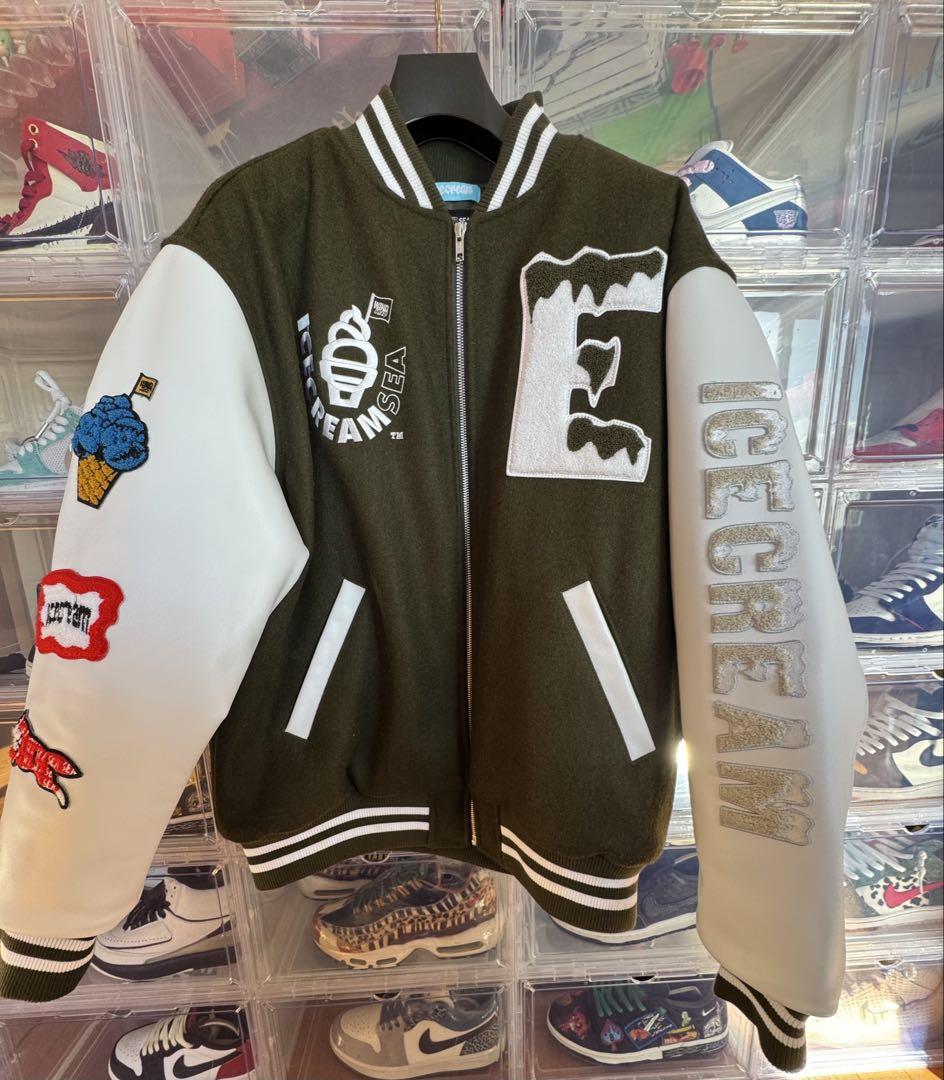 ICECREAM Stadium Jacket Olive Green
