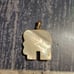 Vintage 10k Gold Mother Of Pearl Elephant Pendant