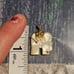Vintage 10k Gold Mother Of Pearl Elephant Pendant