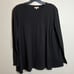 DEMYLEE Black Cotton Long Sleeve Tee