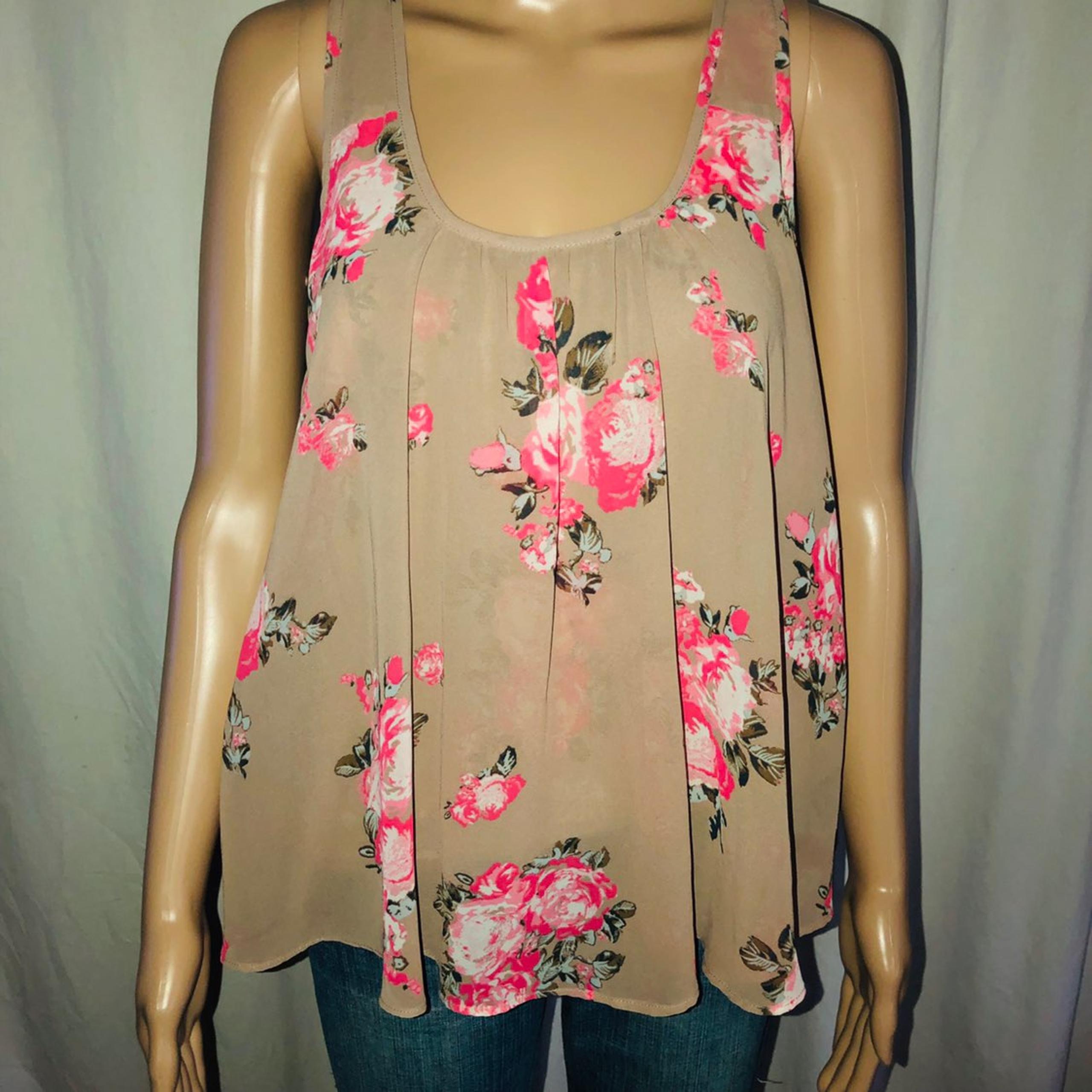 Floral Print Flowy Tank Top - GUESS