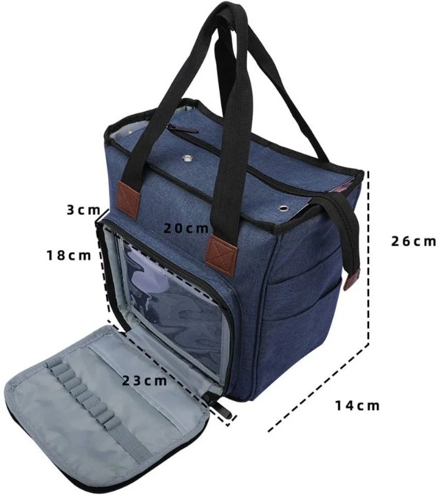Weaving bag shops yarn storage organizer handbag box box bag