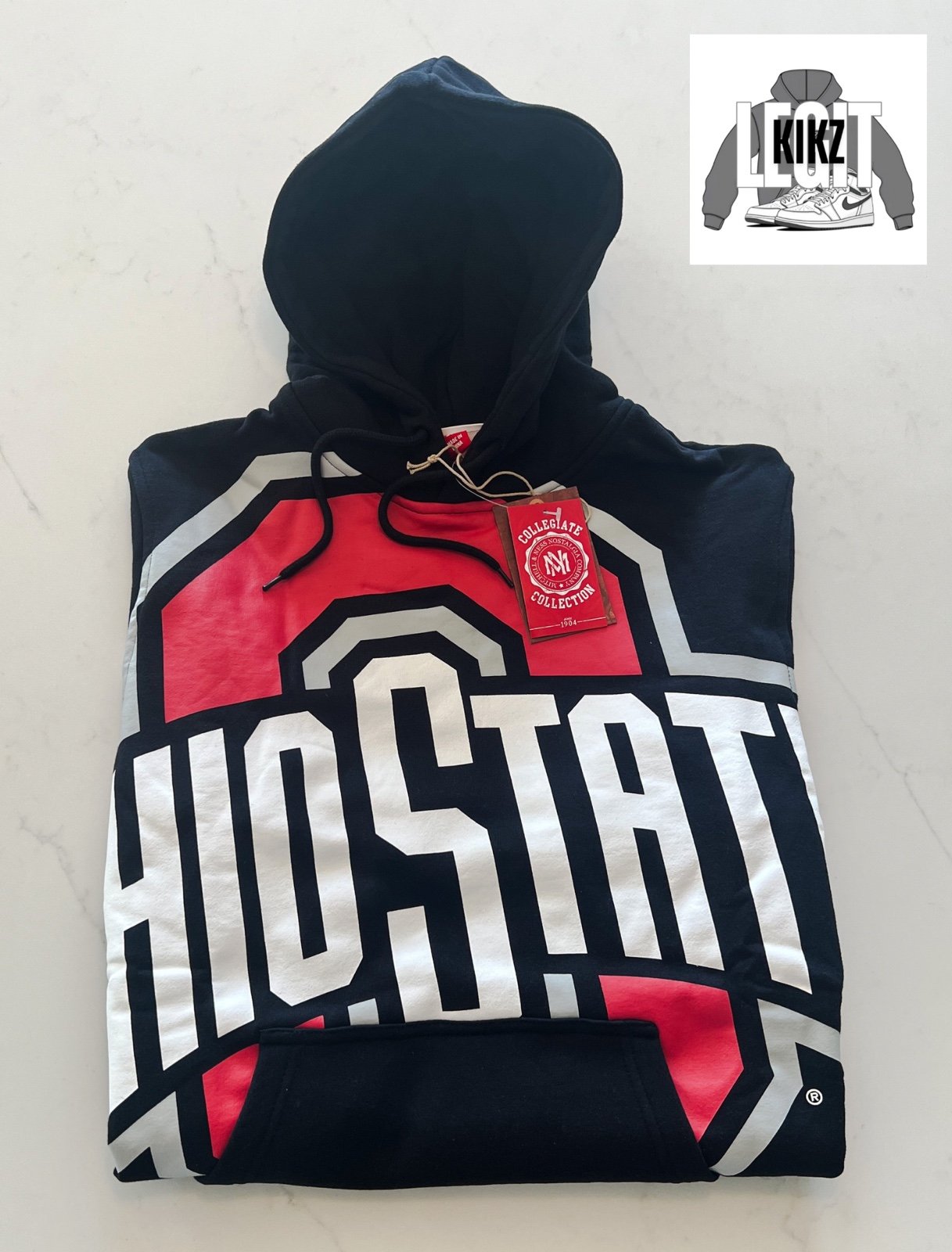 M - Men’s Mitchell and Ness Ohio State Buckeyes Hoodie - Brand New w Tags