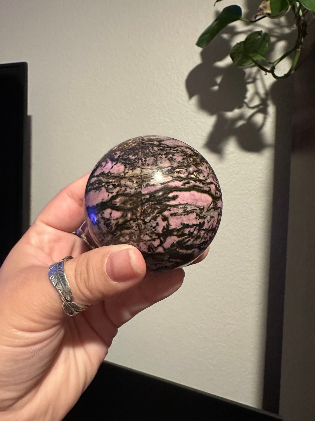 Rhodonite Sphere