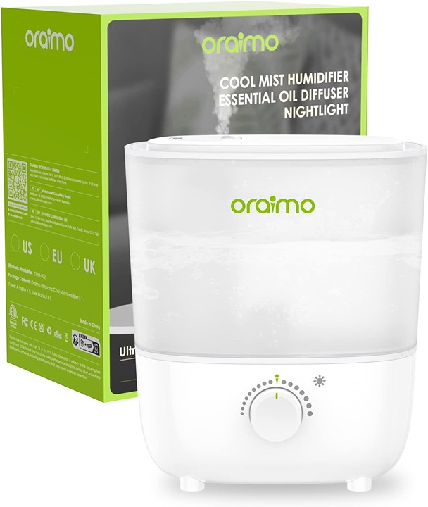 Top Fill Cool Mist Humidifier, 26dB Quiet, Easy to Clean, 2.5L BPA-Free-A12