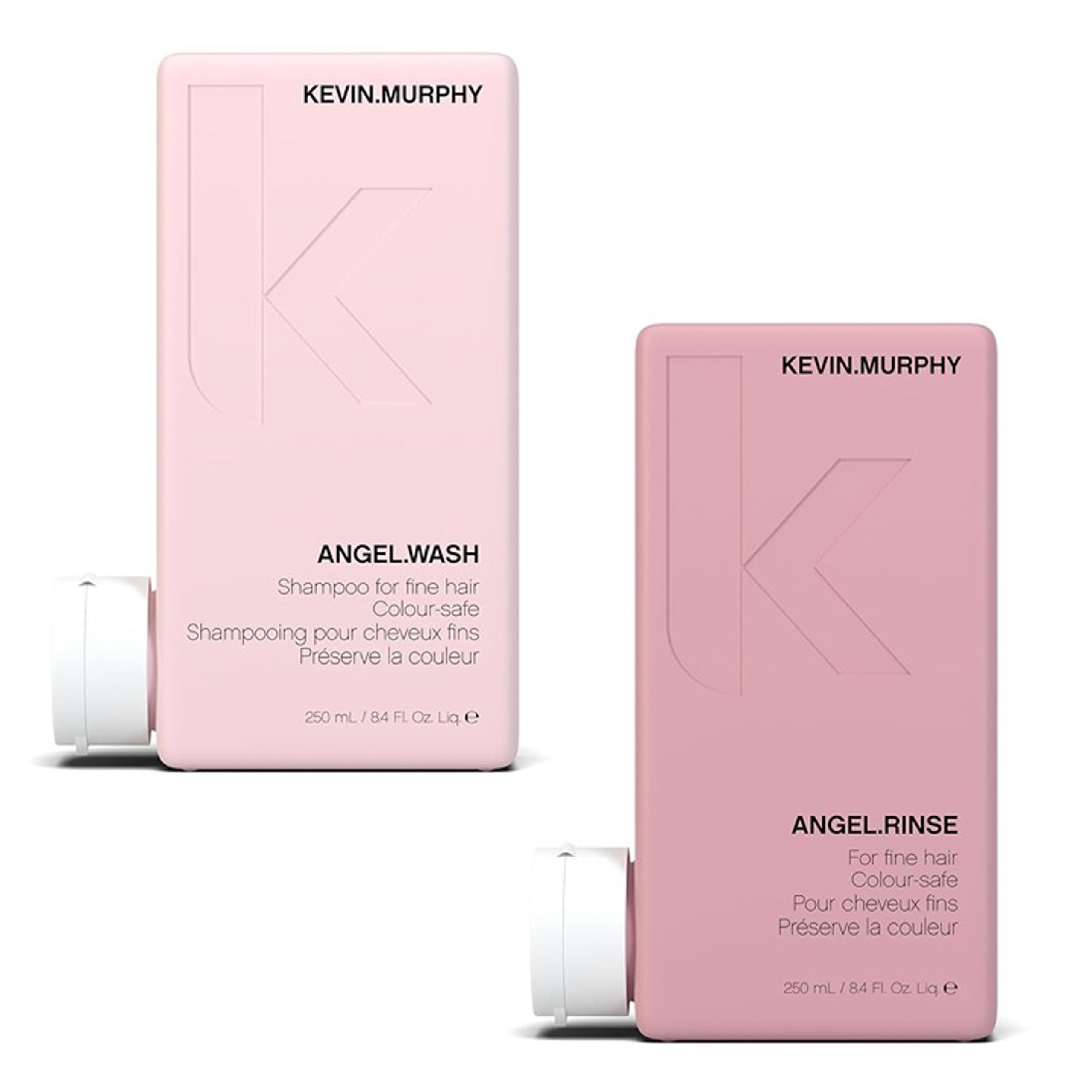 KEVIN MURPHY Angel Wash and Rinse for Fine Colored Hair Set, Pink, 8.4 ounce