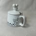 disney parks mickey mouse ceramic black and white tea duo (comes with teapot and