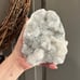 White flower apophyllite on basalt cutbase