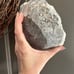 White flower apophyllite on basalt cutbase
