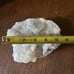 White flower apophyllite on basalt cutbase