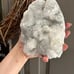 White flower apophyllite on basalt cutbase