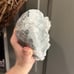White flower apophyllite on basalt cutbase