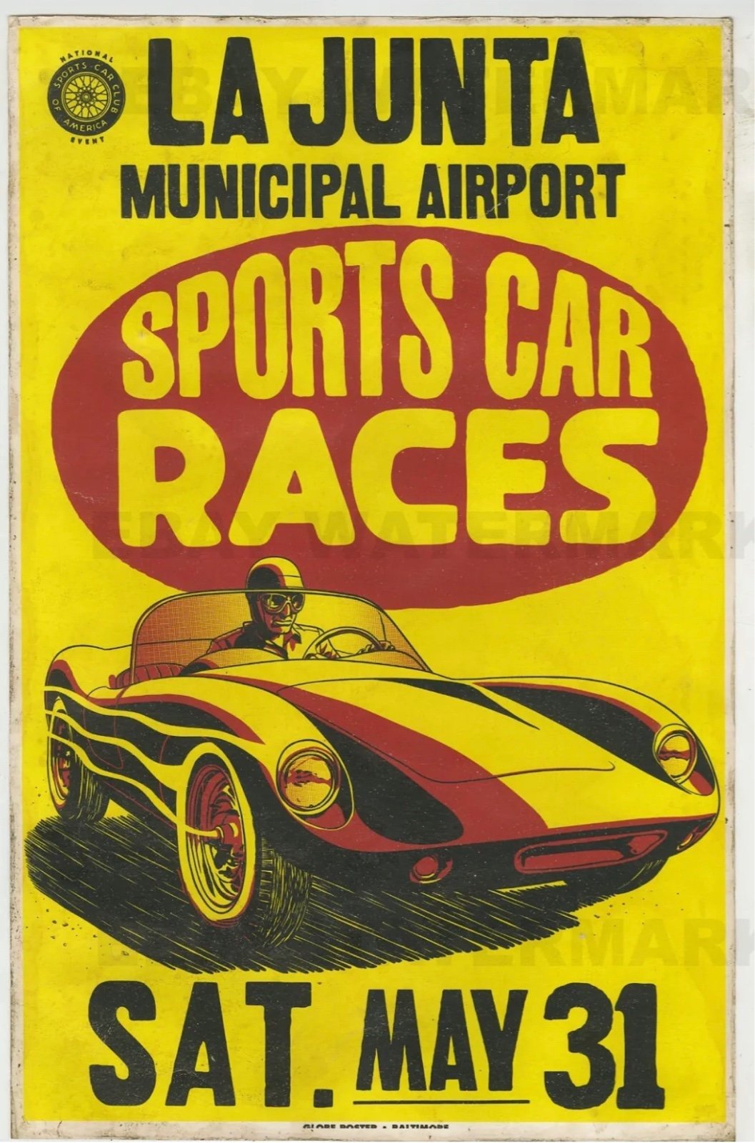 Vintage Road Race Poster