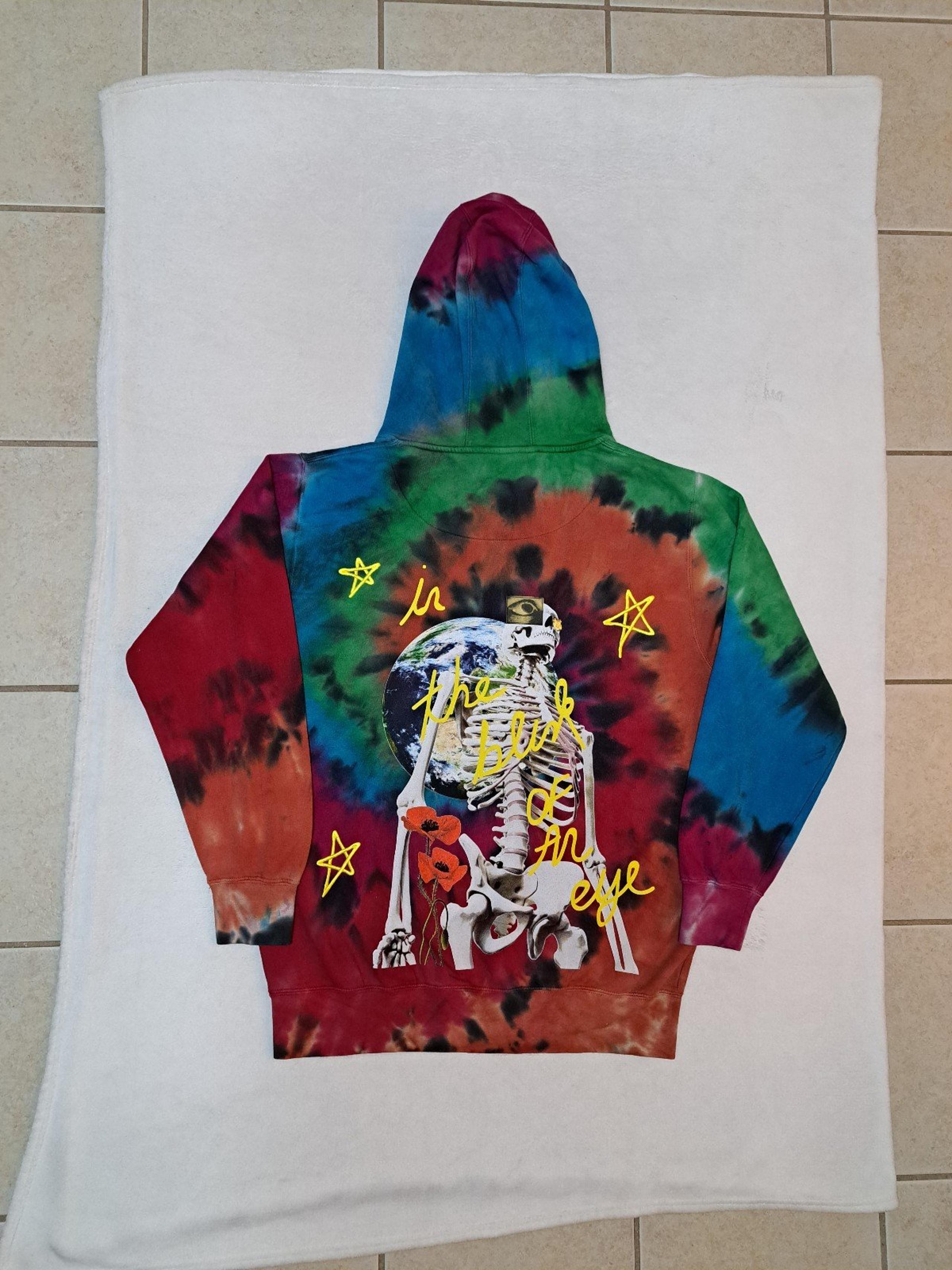 Travis Scott Astroworld 2019 Europe "In the Blink of an Eye" Tie-Dye Hoodie