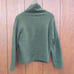 Eileen Fisher Wool Italian Green Turtleneck Long Sleeve Seamless Sweater Medium
