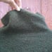 Eileen Fisher Wool Italian Green Turtleneck Long Sleeve Seamless Sweater Medium