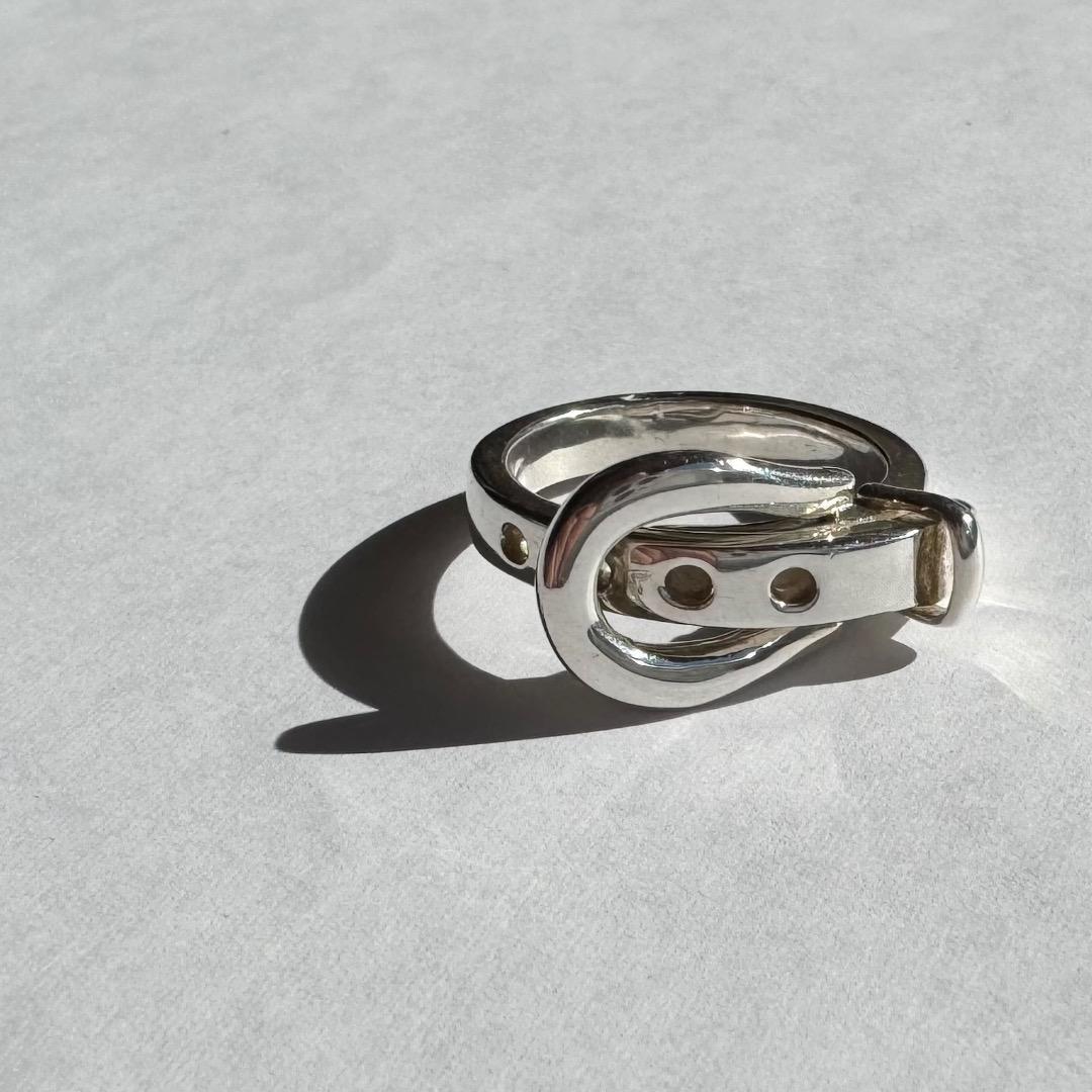 Sterling Silver Belted Ring #11 Vintage