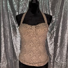 Leopard Halter Top