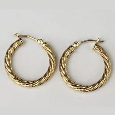 14k gold hoop earrings