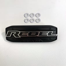 2019-2025 ram center console Rebel metal logo