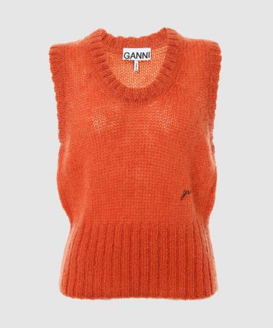 GANNI Mohair Knit Vest