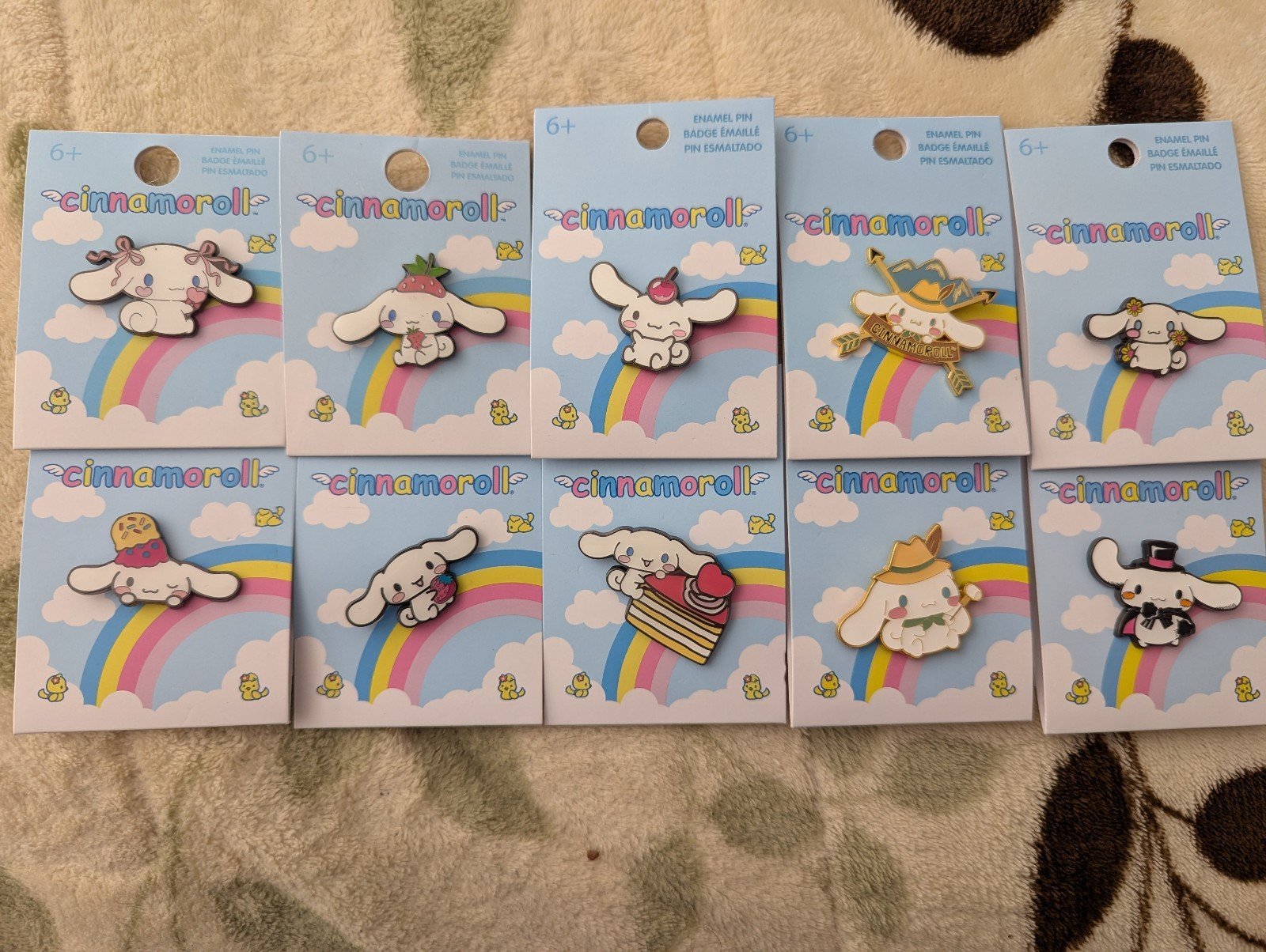 Loungefly Sanrio Cinnamoroll 10 Pin Set