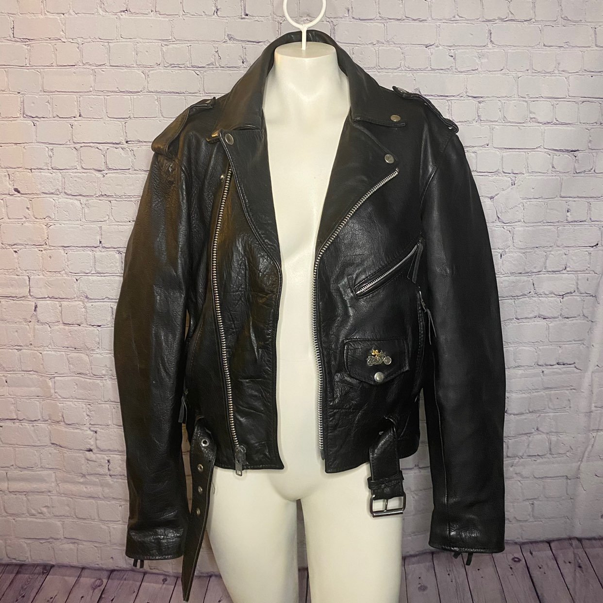 women's unik leather motorcycle jacket