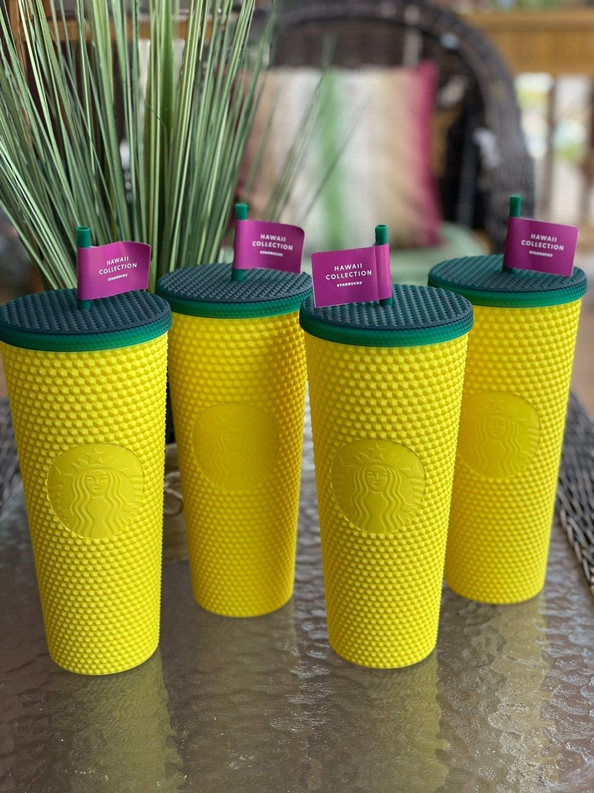 Starbucks HI Pineapple Studded Tumbler
