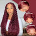 24 Inch Deep Wave Human Hair Lace Front Wig for Women