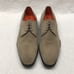 Santoni Men’s US Size 9 Grey Suede Leather Lace-Up Derby Shoes