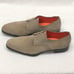 Santoni Men’s US Size 9 Grey Suede Leather Lace-Up Derby Shoes