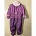 SKOGSTAD Girls 2 Layer Technical Ski/Snowsuit Snow Suit Purple Sz 10 EUC