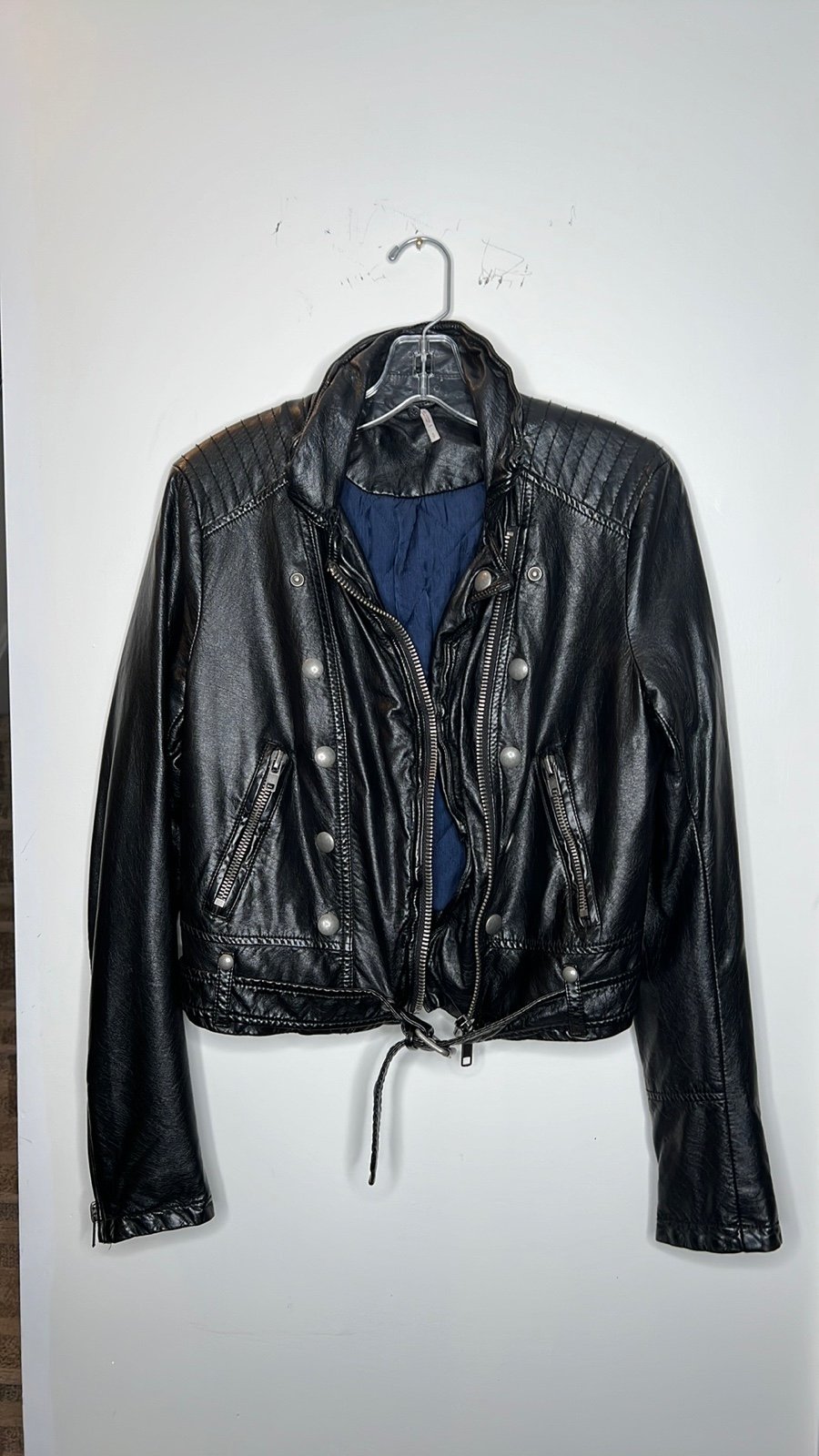 Free People Vegan Faux Leather Jacket
