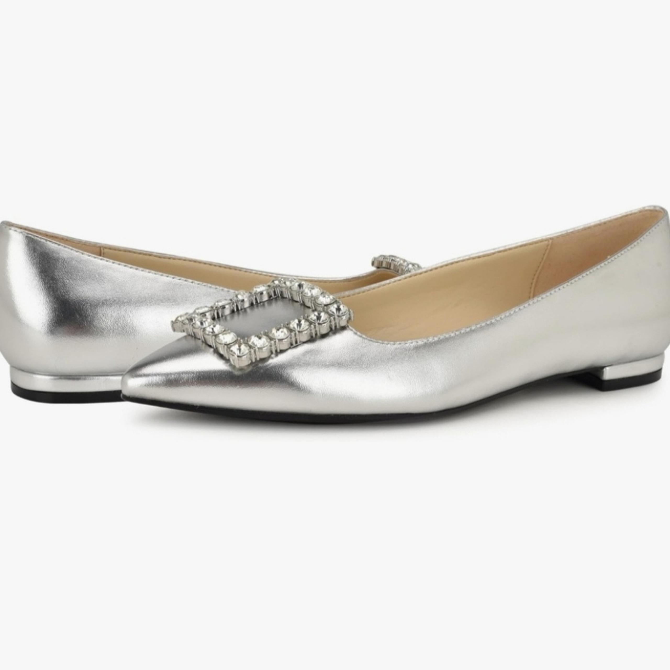 NINE WEST Women's Jesikes Slip-on Pointy Toe Dress Flats
