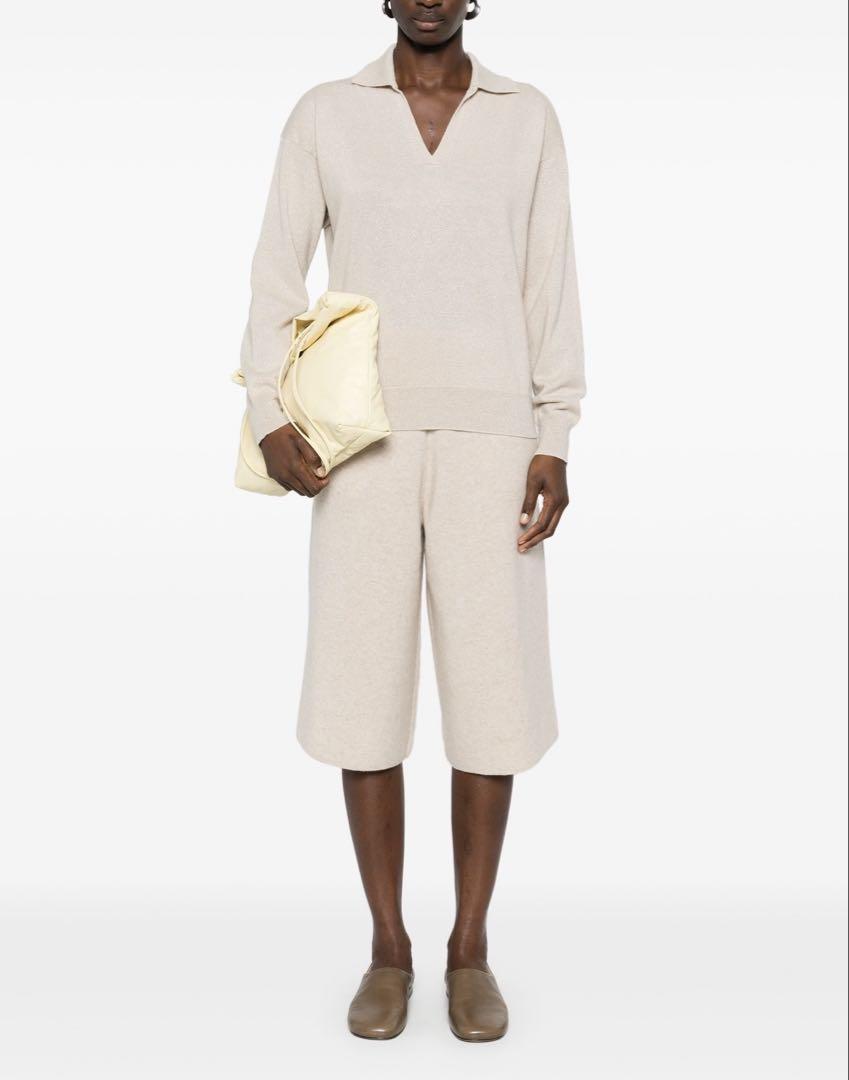 MaxMara Beige Knit Gaucho Pants