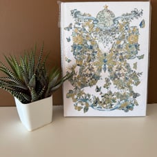 Dior Novelty Notebook Around the World Blue Foil Butterfly Design